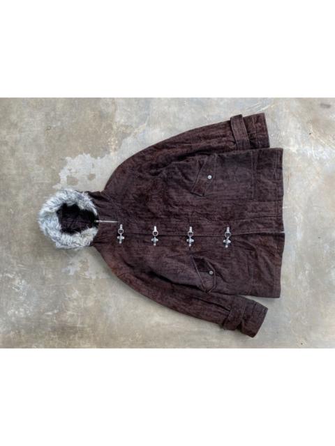 Other Designers If Six Was Nine × Le Grande Bleu (L.G.B.) × Vintage - EUPHUISTIC like ifsixwasnine vintage with fur hoodie