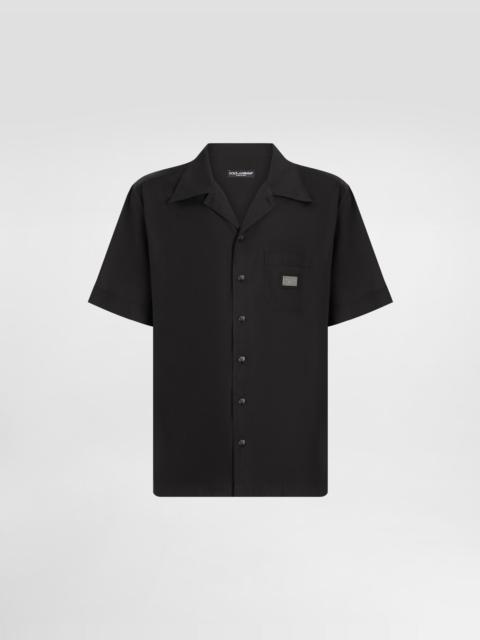 Dolce & Gabbana Cotton Hawaiian shirt with branded tag