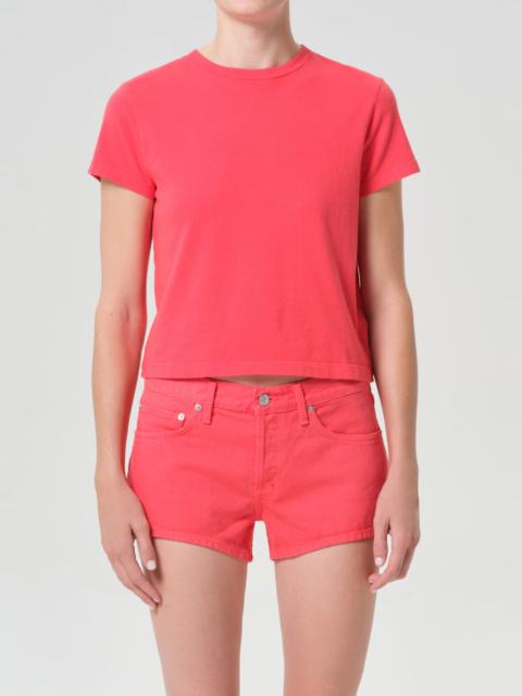 AGOLDE ADINE SHRUNKEN TEE IN CARNIVAL