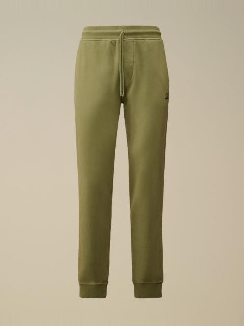 C.P. Company Brushed and Emerized Diagonal Fleece Logo Sweatpants