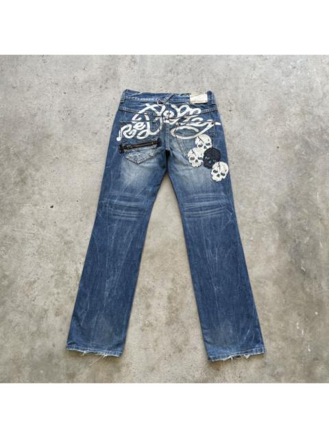 Other Designers If Six Was Nine - Vintage Japan Jeans Skulls Distressed Faded Denim Pants W32