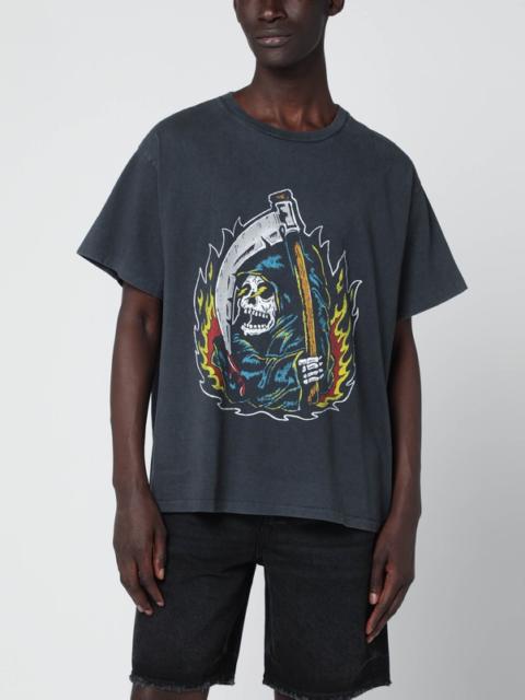 GALLERY DEPT. Black Big Reaper ATK vintage-effect T-shirt