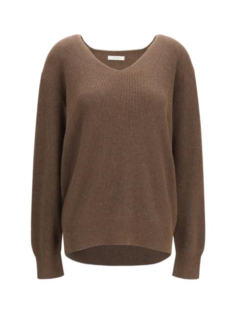 The Row The Row Phef Cotton and Cashmere Sweater Fudge