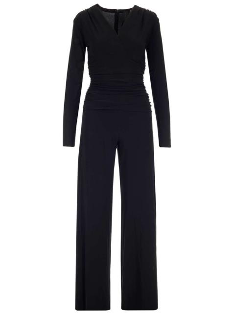 NORMA KAMALI Jersey Jumpsuit With Long Sleeves Jewelry Black