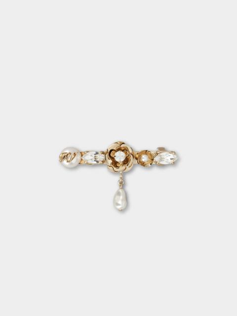 Roger Vivier Rose Pearls Hair Clip