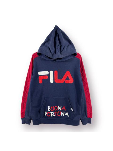 Other Designers Vintage - 🔥 Fila Buona Fortuna ITALY Streetwear Sweat hoodie - 160