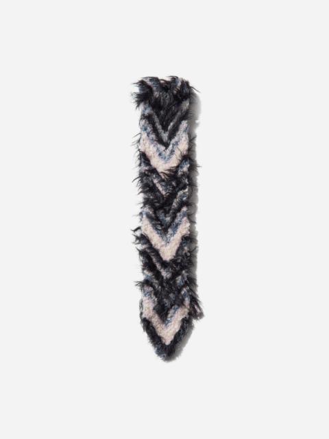 Kiko Kostadinov Chevron Knit Scarf Sky Blue