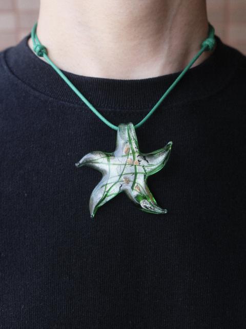 Other Designers Handmade Lampwork Glass Starfish Pendant Adjustable Necklace
