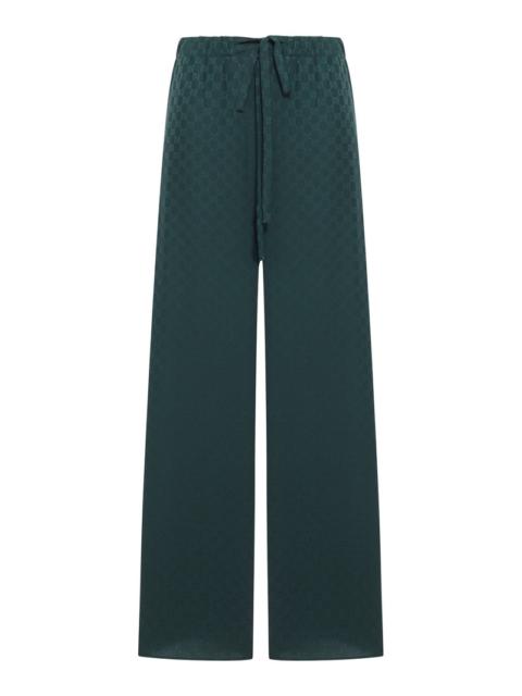 GUCCI Gucci Women Gg Jacquard Silk Jogging Pants