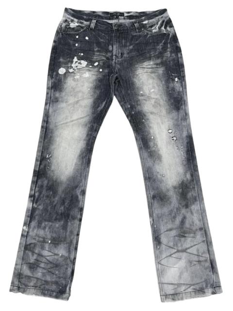 Other Designers 🔥IN THE ATTIC HOMME Punk Bleach Wash Smoke Distressed Denim