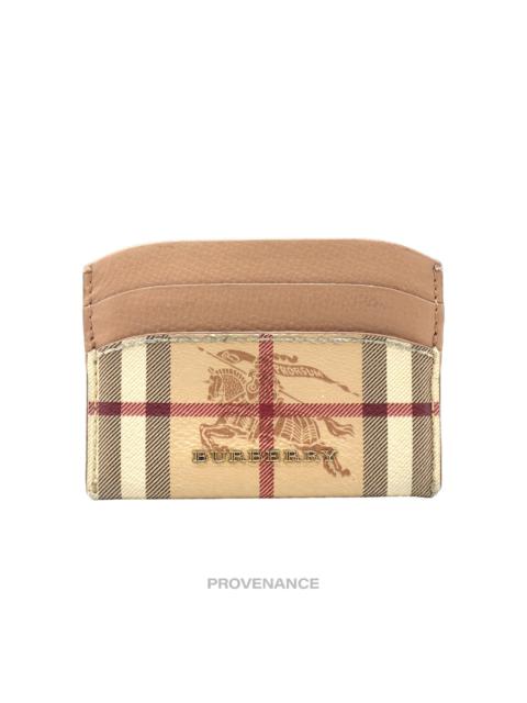 Burberry Burberry Card Holder Wallet - Nova Check Beige Multicolour