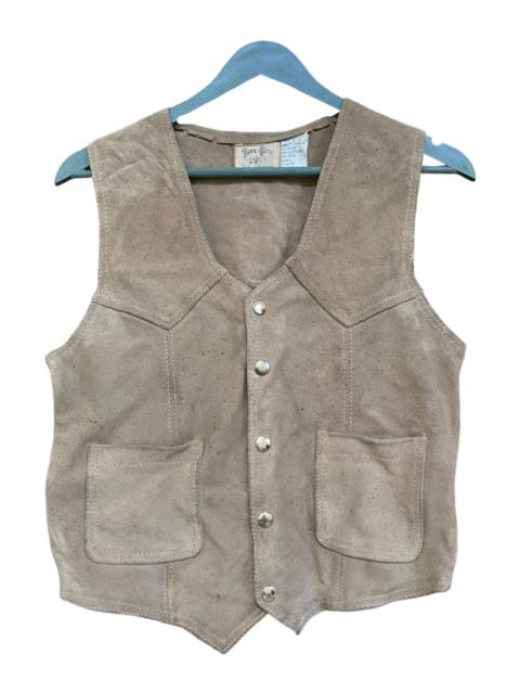 Other Designers Vintage Trail Boss Split Cowhide Leather Vest
