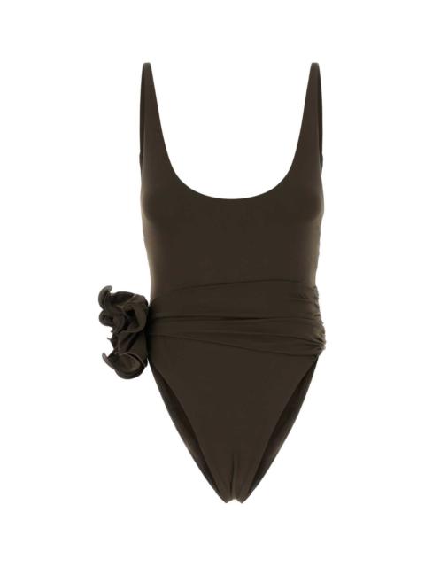 MAGDA BUTRYM Magda Butrym Women Brown Stretch Nylon Swimsuit