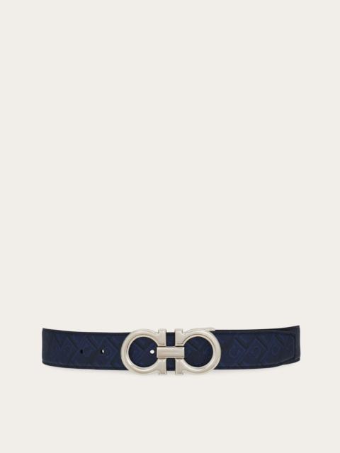 FERRAGAMO Reversible and adjustable Gancini belt