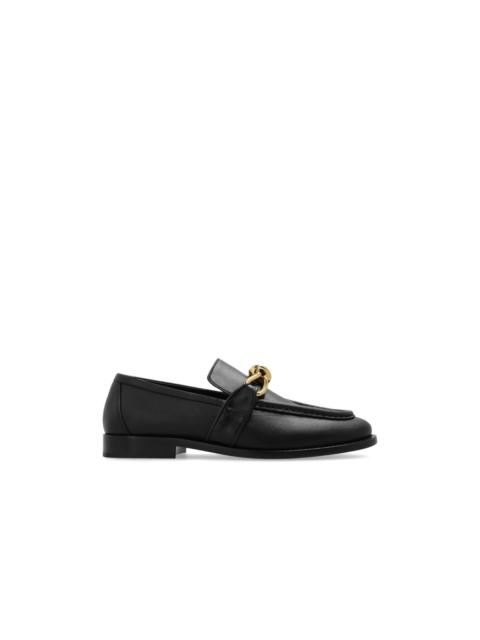 Bottega Veneta BOTTEGA VENETA Astaire Knot Black Leather Loafers New & Auth