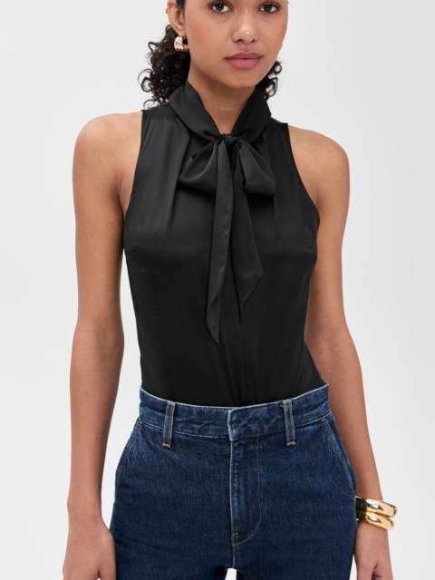 Fleur du Mal Silk Blouson Thong Bodysuit