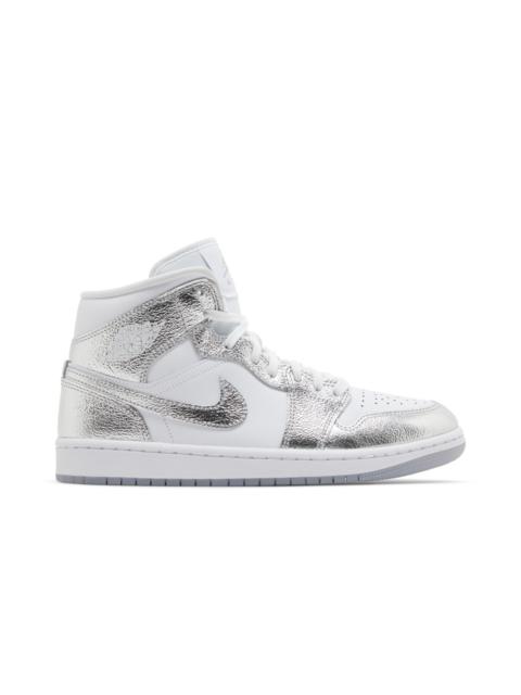 Jordan Wmns Air Jordan 1 Mid SE 'Metallic Silver'