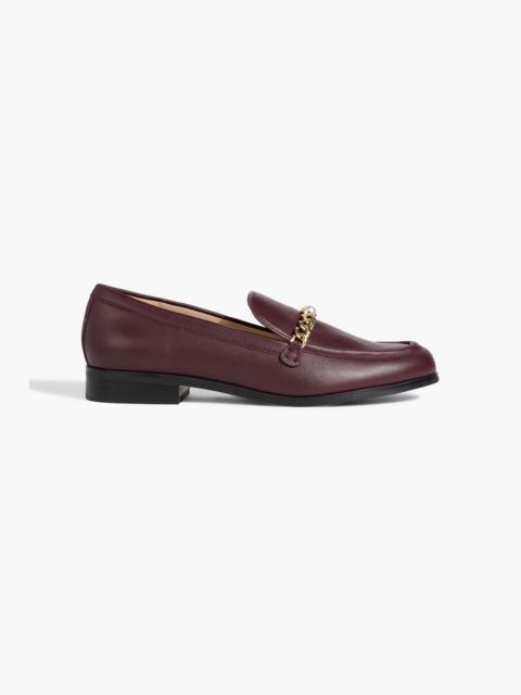 Stuart Weitzman Owen embellished leather loafers