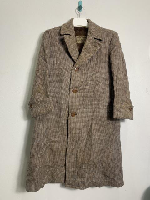 Vintage 1940s Harris Tweed Long Wool Jacket(World War 2 ERA)