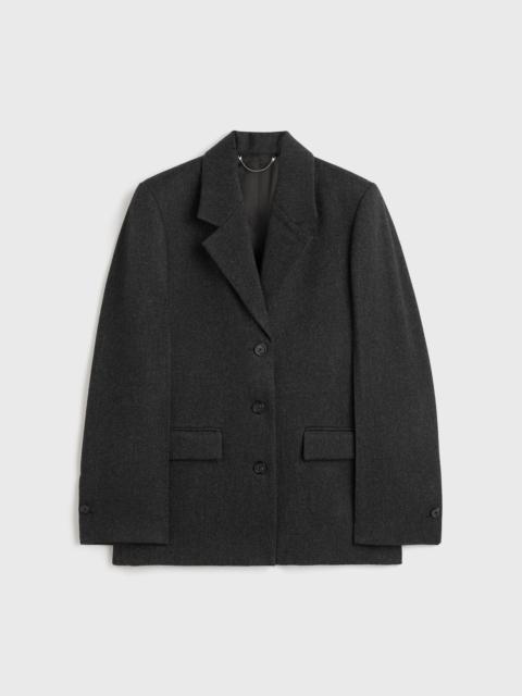 TOTEME Twill suit jacket charcoal