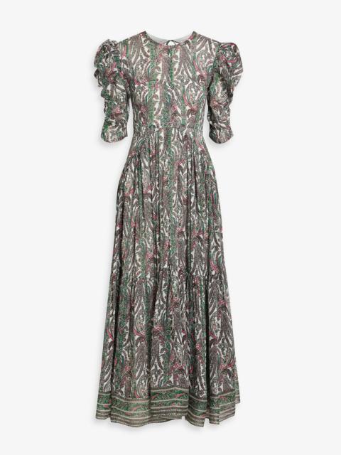 Isabel Marant Bealisa paisley-print cotton and silk-blend crepon maxi dress