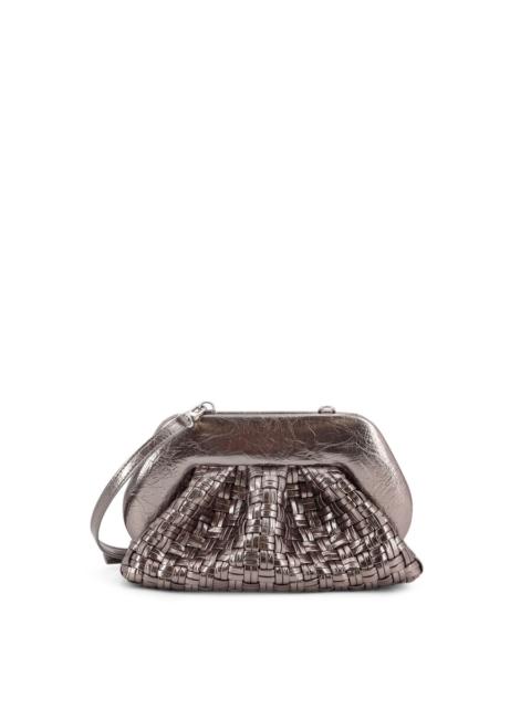 Other Designers Themoiré Laminated Leather Tia Shoulder Bag With Woven Pattern