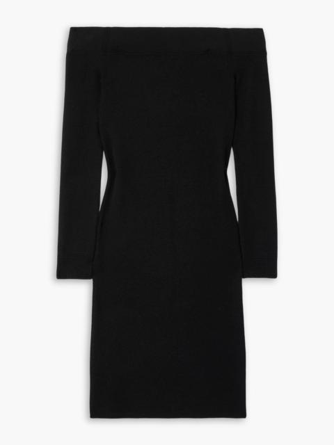 TOM FORD Off-the-shoulder cashmere and silk-blend dress