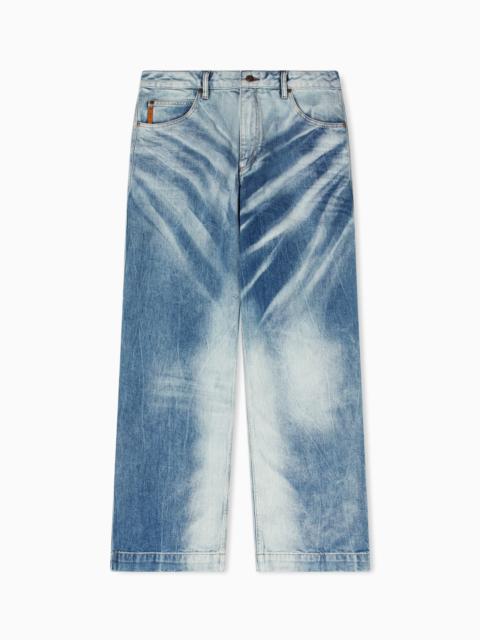 EMPORIO ARMANI ARMANI JEANS WIDE-LEG DENIM JEANS