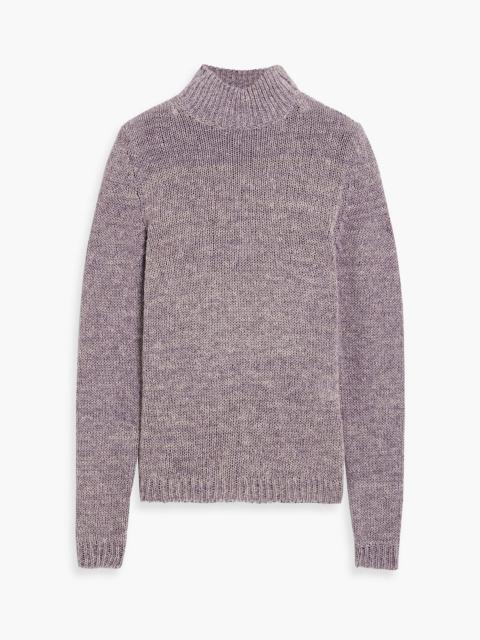 TOTEME Linen, cotton and silk-blend turtleneck sweater