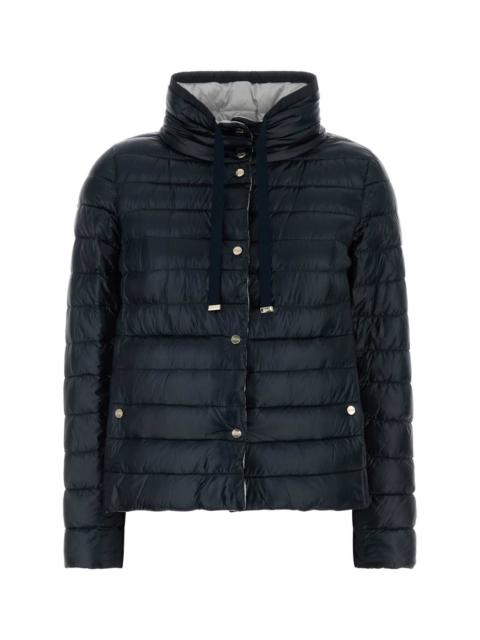 Herno Herno Women Midnight Blue Nylon Reversible Down Jacket
