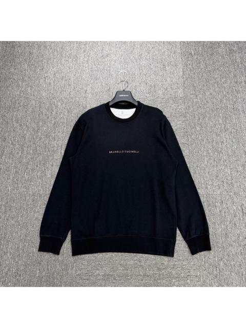 Brunello Cucinelli Brunello Cucinelli Embroidered Letter Sweater