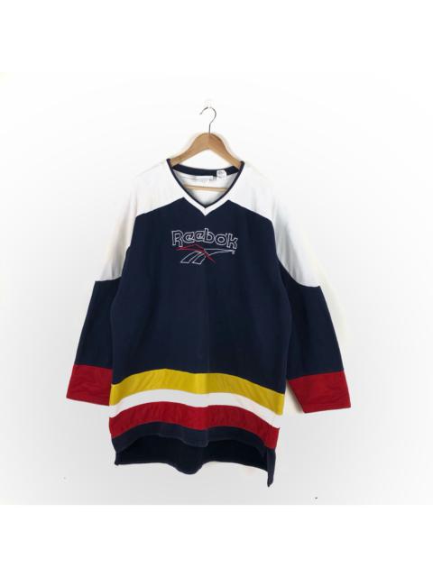 Reebok Hockey Jersey Style Reebok Colorblock Hip Hop Rap Shirt