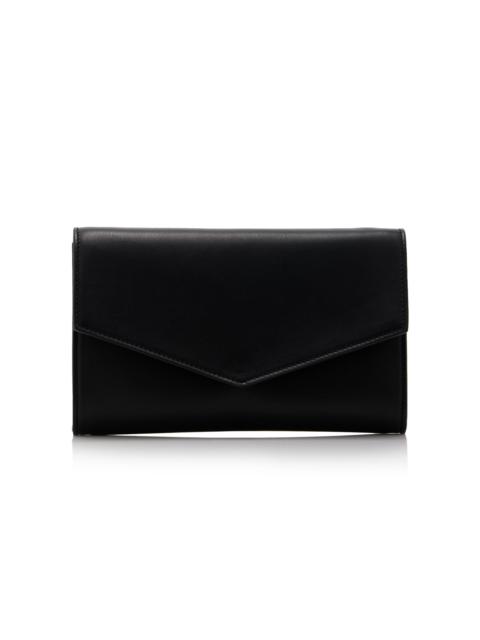 The Row Envelope Leather Bag black