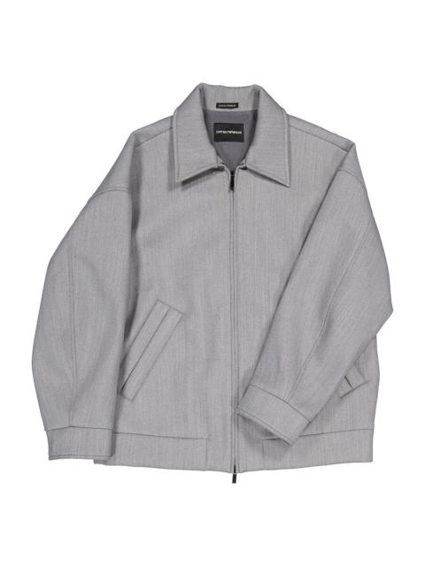 EMPORIO ARMANI Emporio Armani Men's Grigio Zip-Up Blouson Jacket