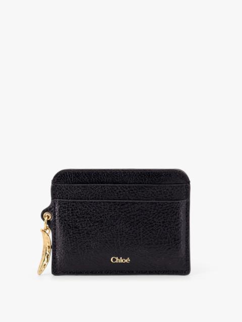 CHLOE' - Leather card holder with banana charm