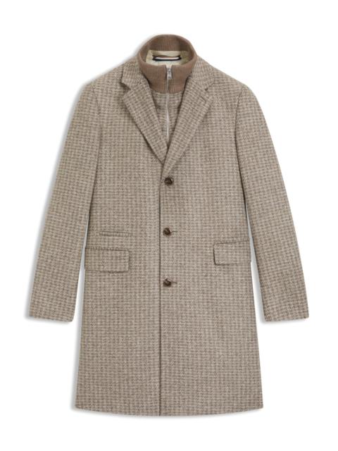 BOSS SLIM-FIT COAT WITH DETACHABLE INNER