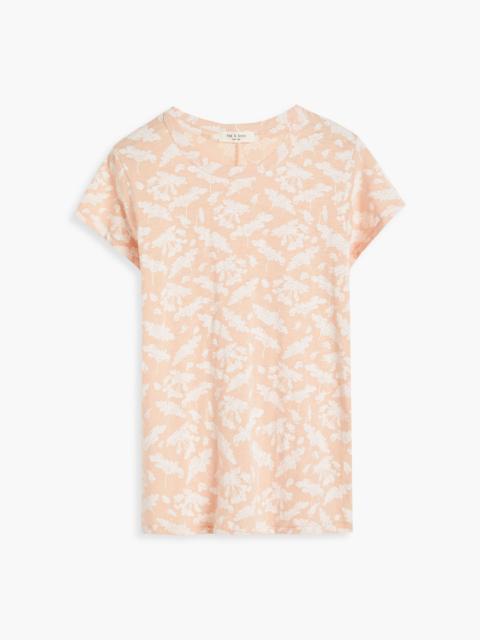 rag & bone Floral-print organic Pima cotton-jersey T-shirt