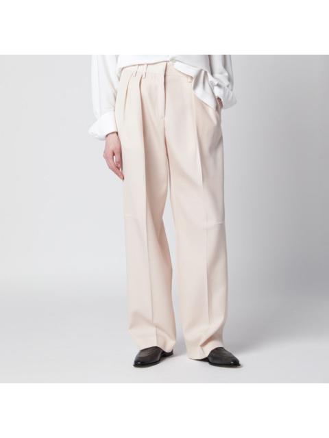 Jil Sander Jil Sander Ivory Wool Gabardine Trousers Women