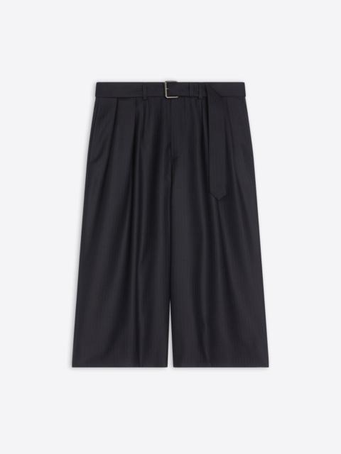 Dries Van Noten BELTED LIGHT WOOL SHORTS