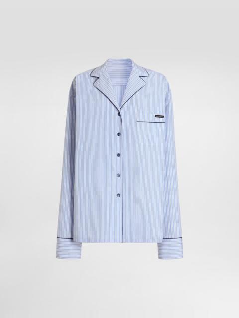 Dolce & Gabbana Striped fabric vanity shirt