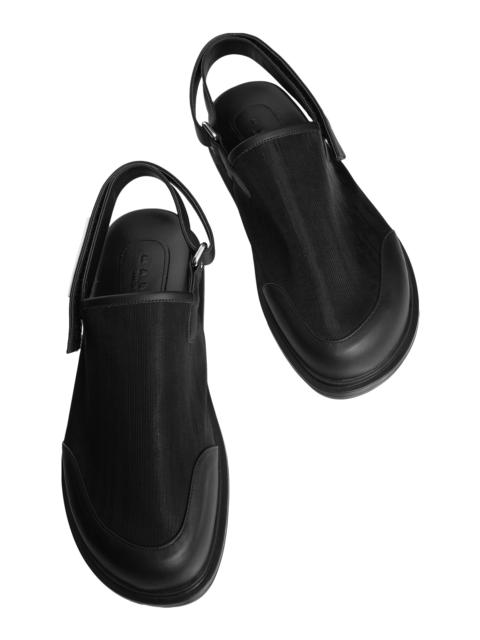 Marni BLACK BACK STRAP MULES