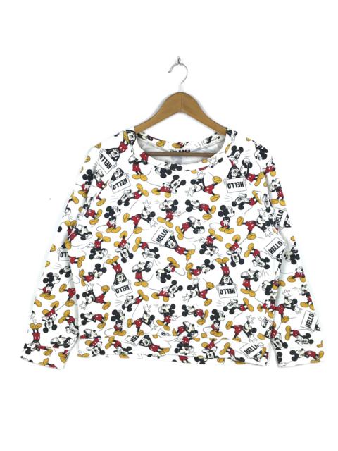 Other Designers Vintage - Mickey Mouse Full Print Sweatshirt Vintage 90's Cartoon