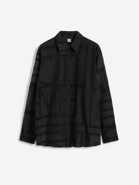 Totême BLOUSE WITH GEOMETRIC PRINT