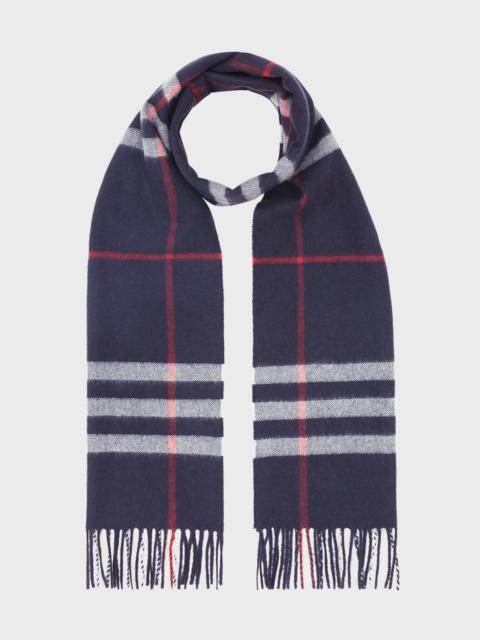 Burberry Men's Giant Check Cashmere Scarf