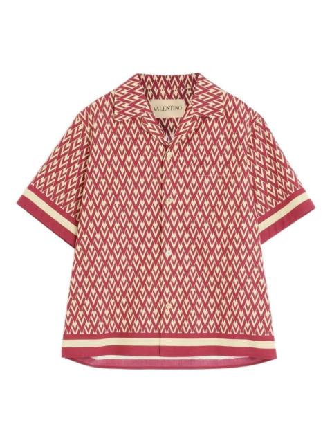 Valentino Valentino Garavani Men `Toute La V` Bowling Shirt