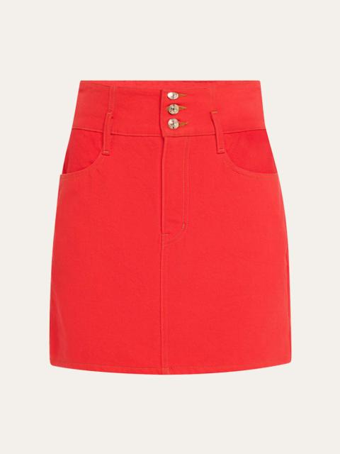 FRAME CH x FRAME The Corset Mini Skirt