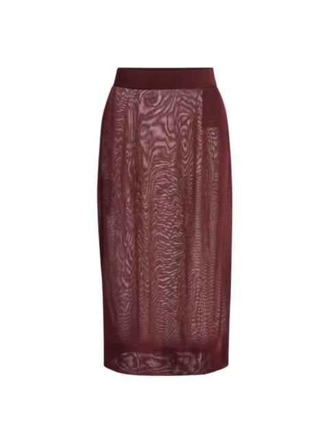 SAINT LAURENT Saint Laurent Sheer Midi Skirt