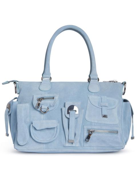 CYNTHIA ROWLEY Suede Cargo Pocket Shoulder Bag