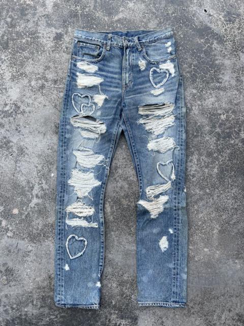 Other Designers Unisex🔥RNA awesome rugged grunge distressed denim