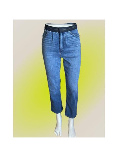 3x1 Mom 90s Style Ankle Crop Pleat Front Highwaist Denim Jeans Size 24